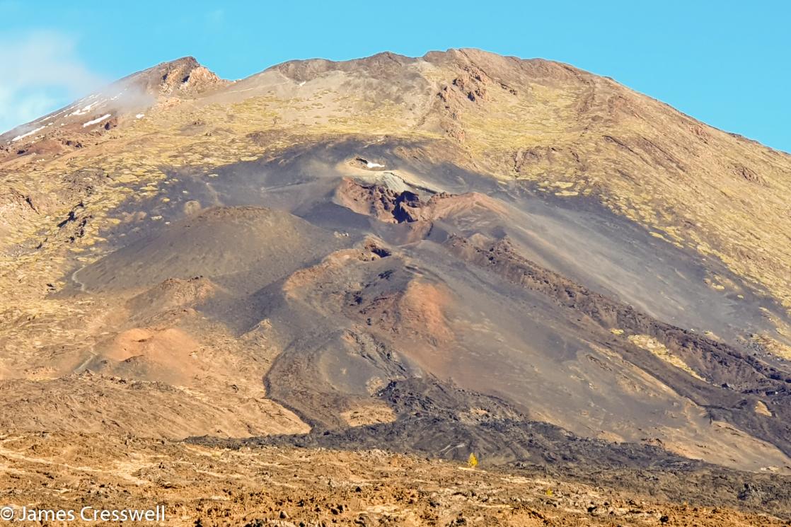 Pico Viejo which is a parasitic cone of the main Teide volcano, the fissure in view here formed in 1798 Chahorra eruption, Tenerife