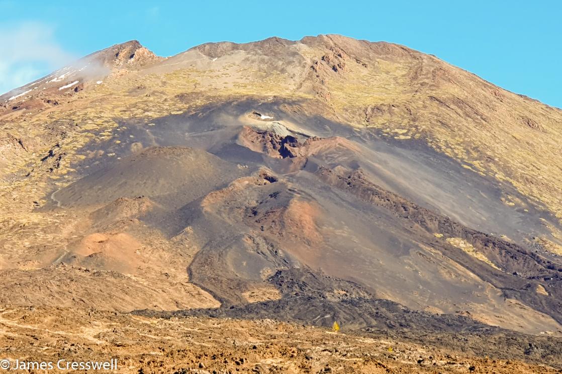 Pico Viejo which is a parasitic cone of the main Teide volcano, the fissure in view here formed in 1798 Chahorra eruption, Tenerife