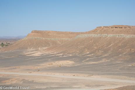 Dou Dib on Jbel Isoumour. Site of many Devonian (late Emsian - early Eifelian) trilobite discoveries. Fossil holiday Morocco