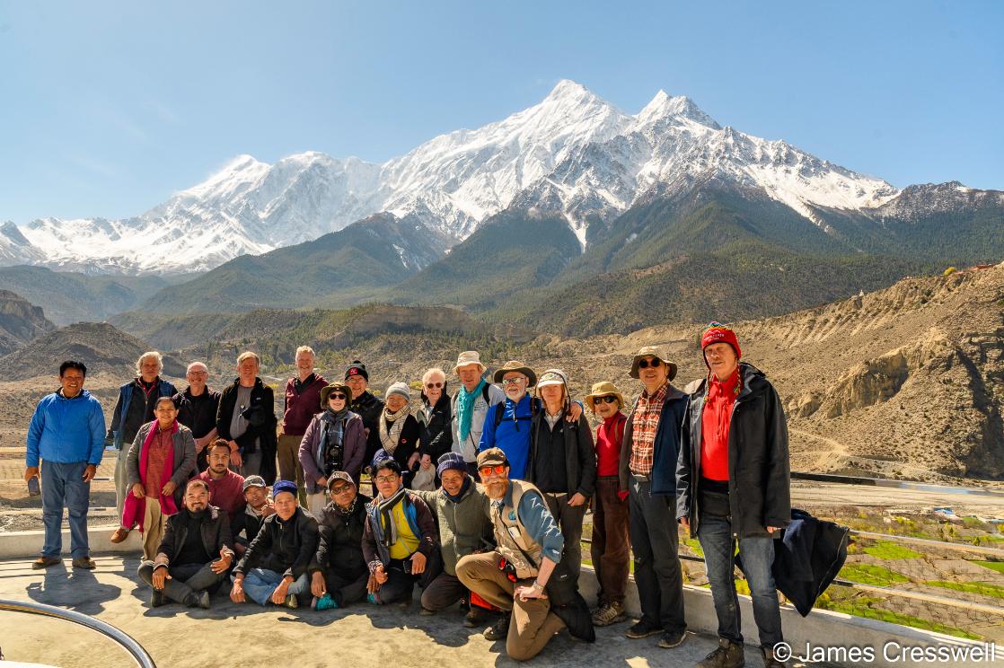 A Geoworld Travel group in Nepal on a Himalayan geology tour