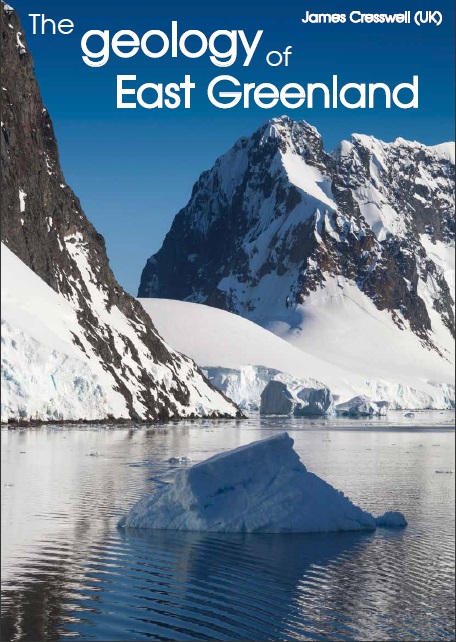 An image of the cover of an article showing cliffs and ice, the article is the Geology of East Greenland by James Cresswell