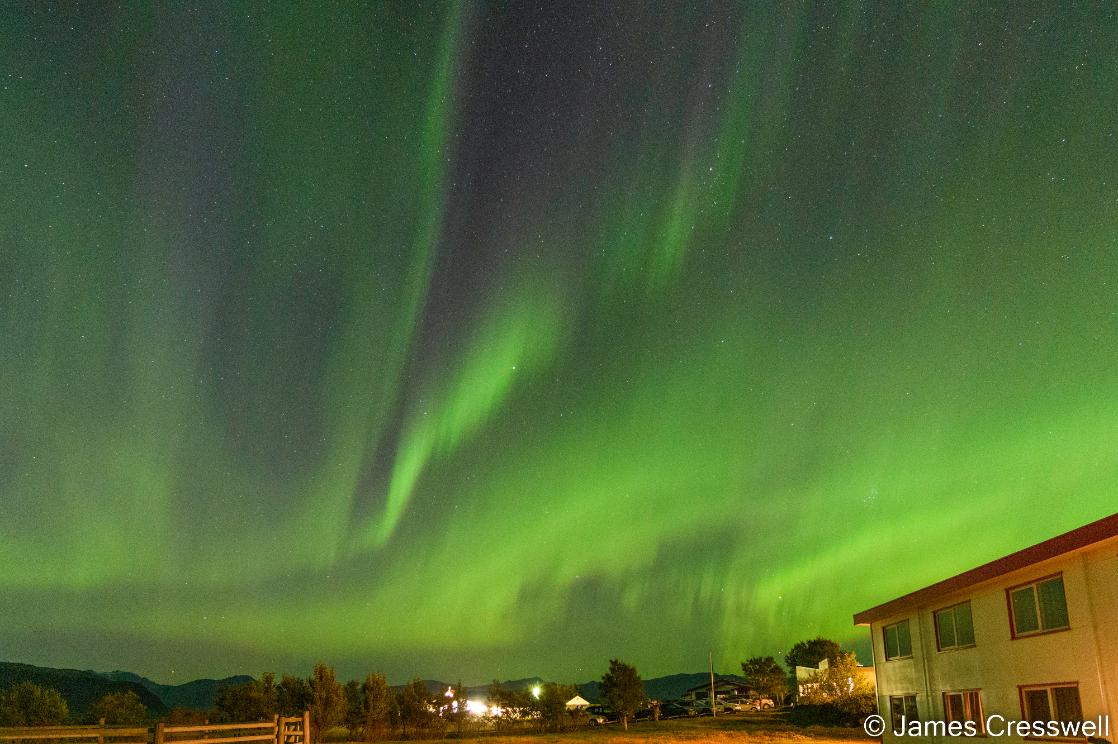 The Northern Lights in Iceland on a GeoWorld Travel geology tour and trip