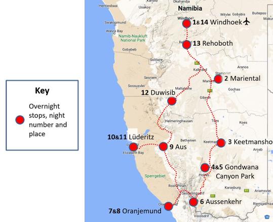 An image of a route map