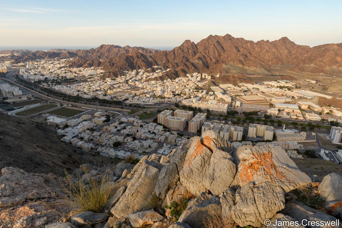 A photograph of Wadi al Kabir, Muscat,  taken on a GeoWorld Travel geology holiday and tour of Oman
