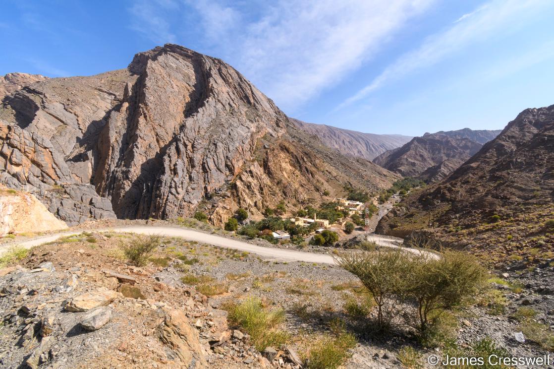 Rocks of the Hawasina and Semail ophiolite thrust over the Arabian foreland