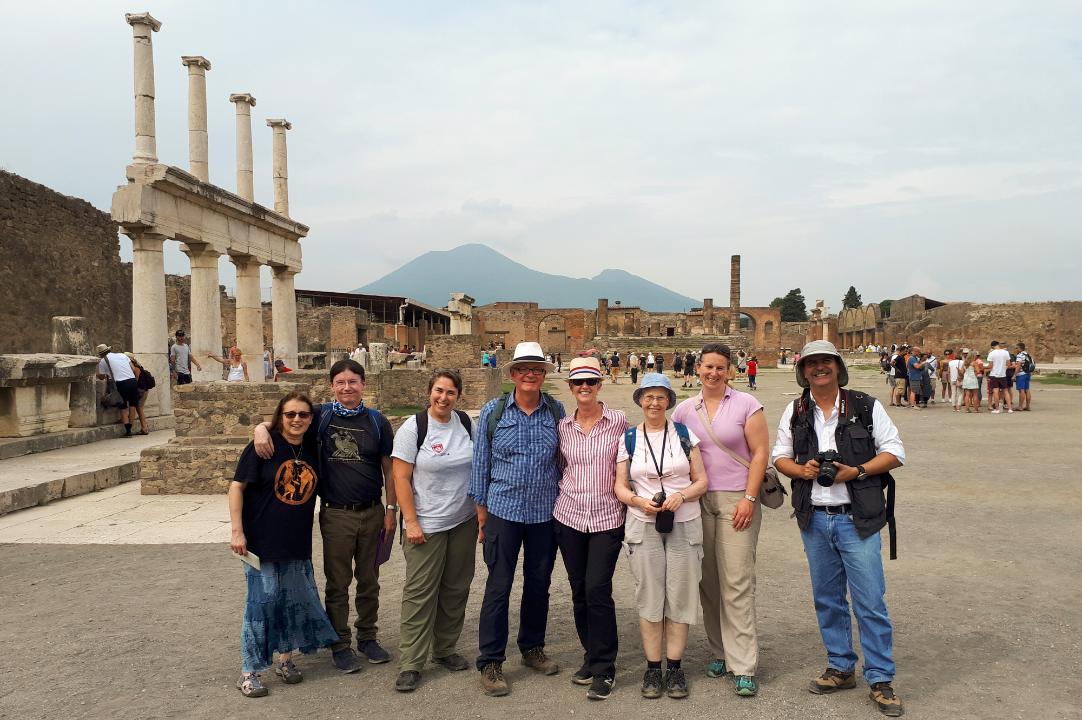 A GeoWorld Travel group in Pompeii, Italy