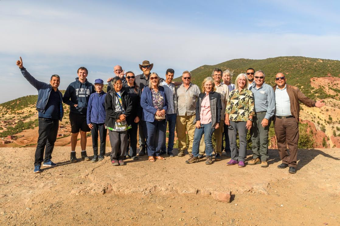 A photograph of a GeoWorld Travel group in Morocco