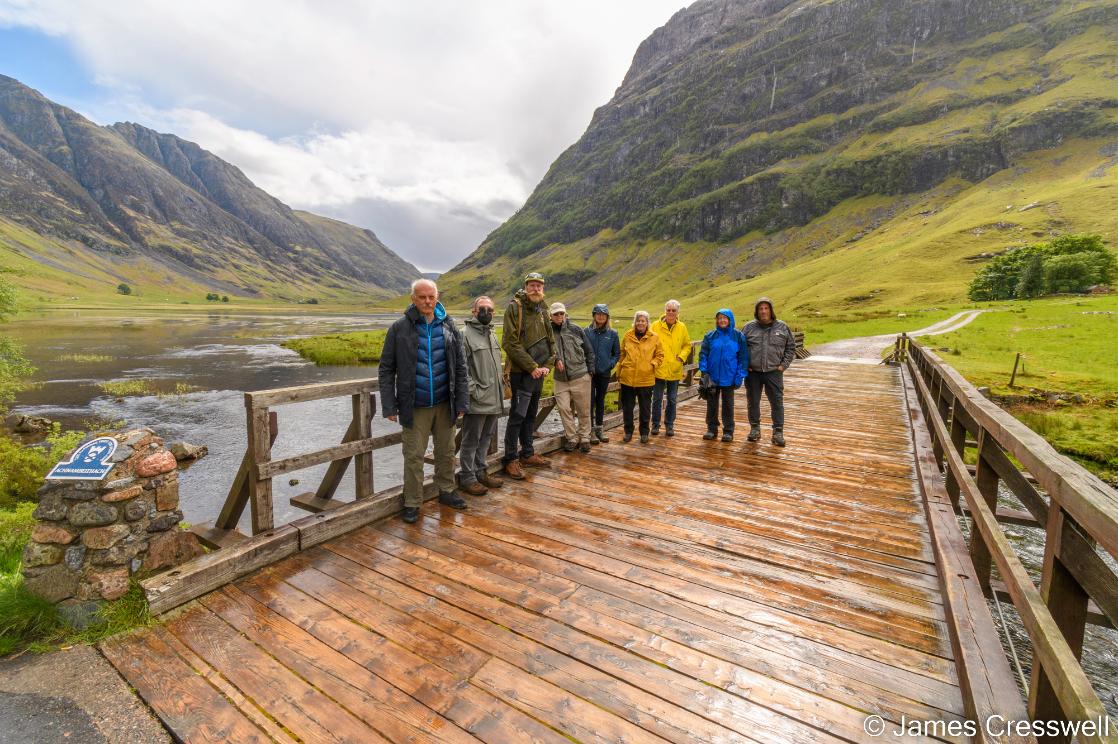 A photo of the a GeoWorld Travel group in Glencoe, Scotland