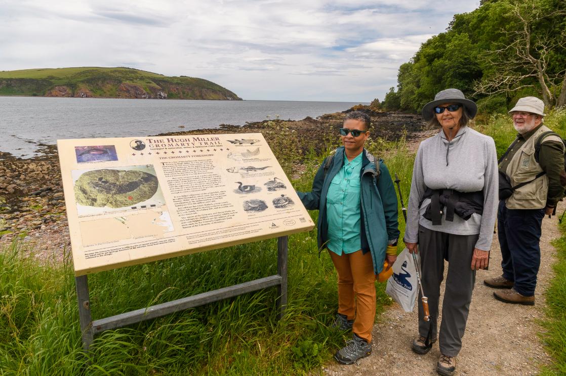 A photo of the Hugh Miller Trail