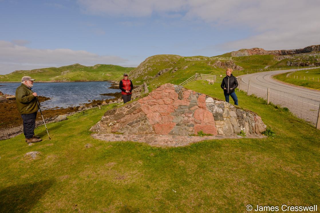 A photograph of the geowall at Mavis Grind 