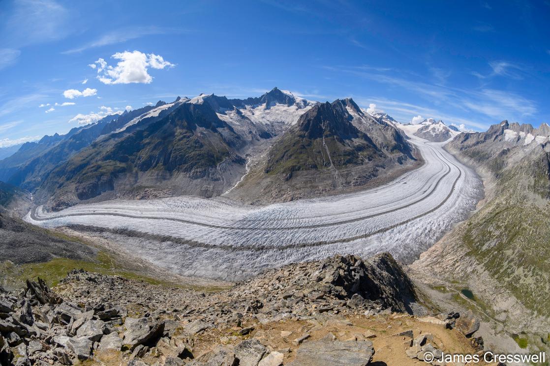 A photo of the Aletsch glacier