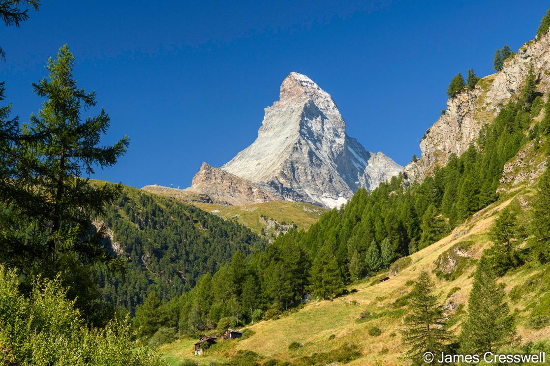 A photo of the Matterhorn taken from Zermatt