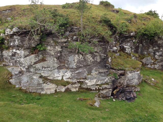 Fossilised Devonian river channel, Fforest Fawr Geopark, GeoWorld Travel geology field trip