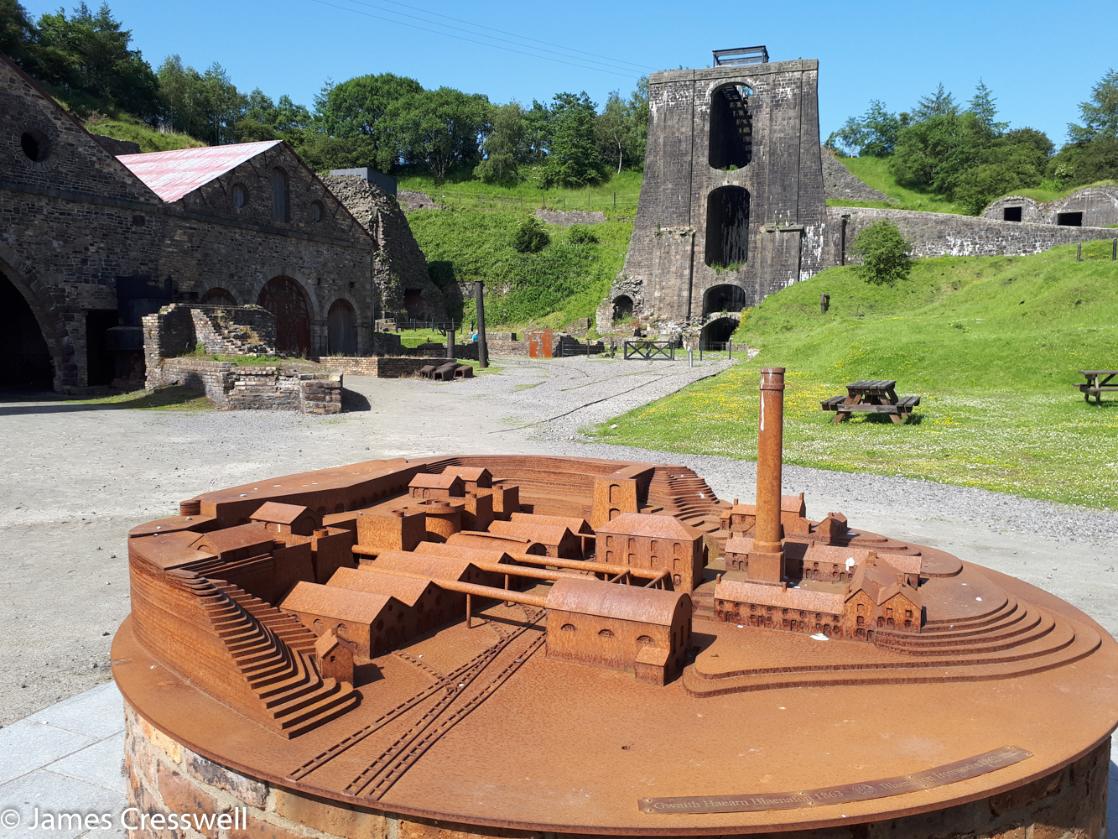 A photograph of Blaenavon World Heritage Site, taken on a GeoWorld Travel Wales geology trip, tour and holiday